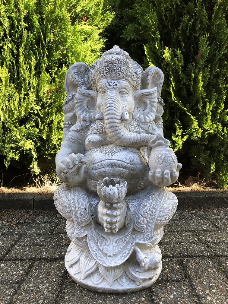 Paragraaf levering geur Beeld Ganesha 1, een hindoestaanse god, vol stenen beeld! - HANDGEMAAKT.EU