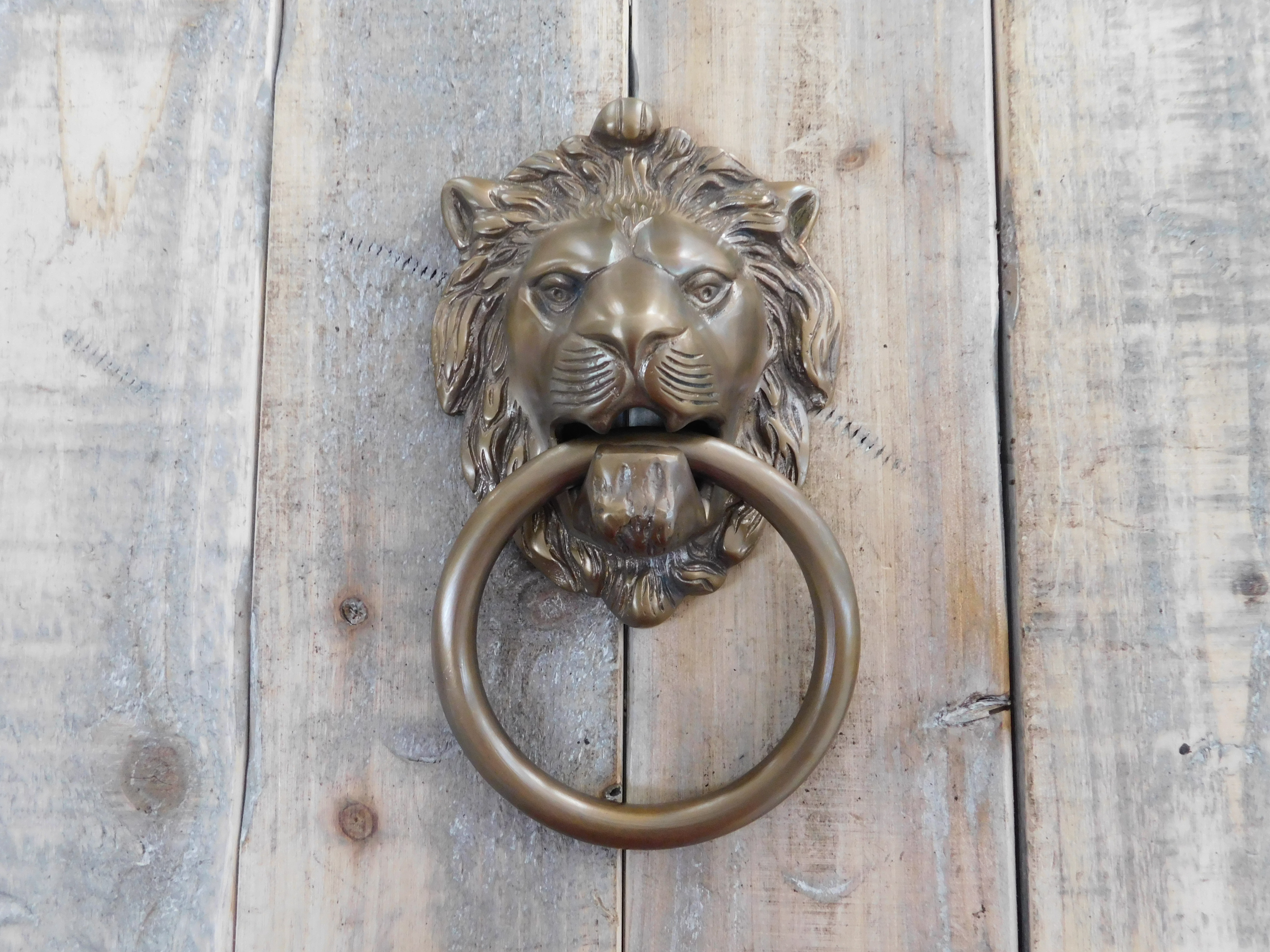High quality door knocker Lion brass knockers for doors antique door... 