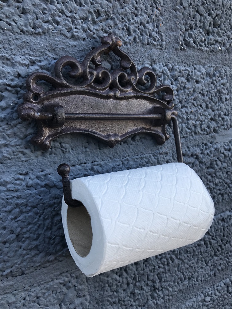 paradijs fysiek Patois Vintage WC - toiletpapier houder, wc-rol houder toilet - HANDGEMAAKT.EU