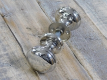 Double door knob - polished nickel - including rosettes