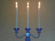 Kerzenständer - Blau - 35 cm - Glas