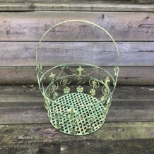 Flower basket French Lily L - green