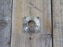 Rosette - polished nickel - for door handle or knob