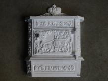 Last: Letterbox with newspaper roll - Wall model - White