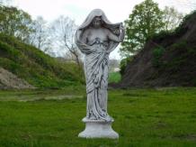 Statue Frau mit Gewand - 80 cm - Stein