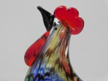 Glass Statue of Rooster - 18 cm