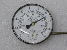 Kozijn Thermometer - Ø 10 cm - Rond