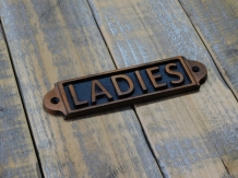 Ladies - Türschild - Gusseisen