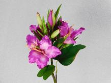 Artificial flower Lily Branch - Purple - 74 cm