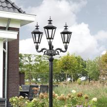 Garden lantern tall Emmeloord 3-light - 235 cm