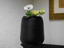 Vase - 35 cm - Schwarz - Metall