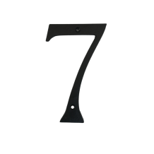 House number 7 - Extra Large - Black