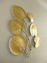 Wall ornament Flower - 63 cm - Gold - Iron