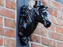 Wall arm Horse Head for Lamp - Alu - Black