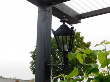 Wandlamp - Zwart - Alu - Decoratieve Arm + Kleine Kap - Tuinverlichting