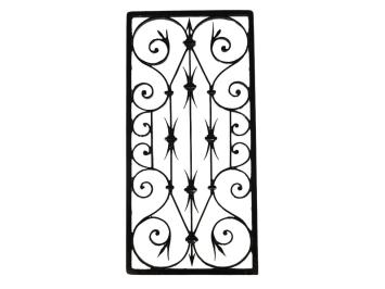 Grille - Black - Cast iron - for Doors or Windows - Rectangle