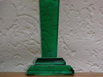 Candlestick - Green - 35 cm - Glass