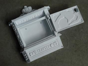 Last: Letterbox with newspaper roll - Wall model - White