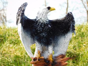 Statue Eagle Black White - 45 cm - Polystone