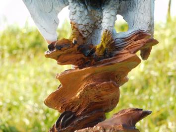 Statue Eagle Black White - 45 cm - Polystone