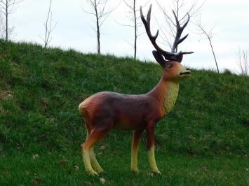 Groot Hert met Gewei - 108 cm - Polystone