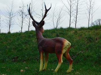 Groot Hert met Gewei - 108 cm - Polystone