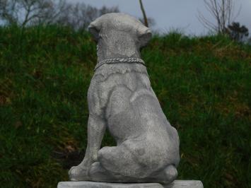 Beeld Hond - 35 cm - Steen