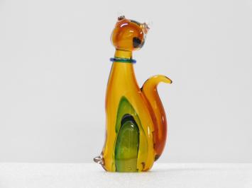 Statue Katze - 25 cm - Glas