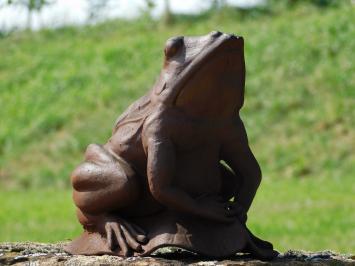 Statue Frosch - Oxid - Gusseisen