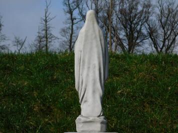 Statue of Mary on pedestal - 129 cm - Stone