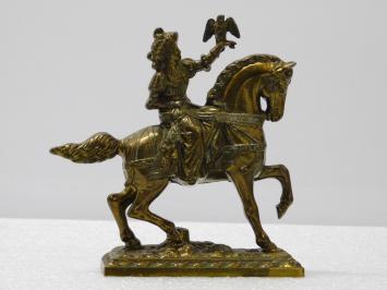 One-off: Statue Falconer on Horse - Brass