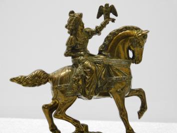 One-off: Statue Falconer on Horse - Brass