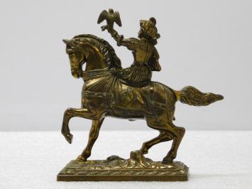 One-off: Statue Falconer on Horse - Brass