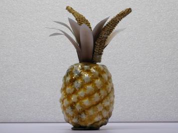 Deko-Ananas - 27 cm - Metall