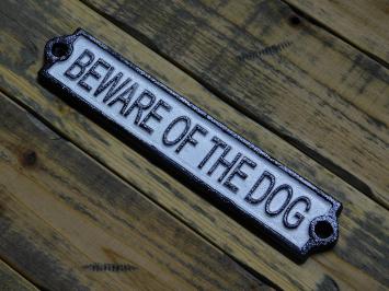 Deurbordje - Beware of the Dog - Gietijzer