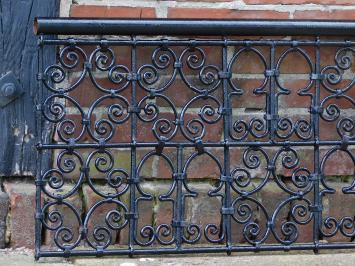 Fence - Grid - Wall ornament - French balcony - 168 cm - Black