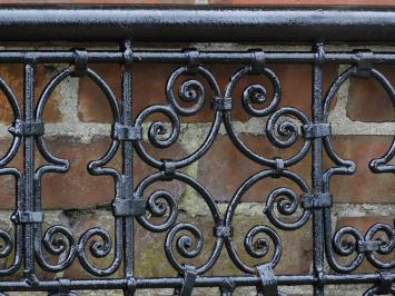 Fence - Grid - Wall ornament - French balcony - 168 cm - Black