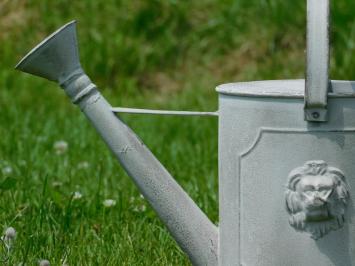 Garden Watering Can with Lion's Head - Aged Metal - 4.5 L