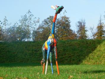 Giraffe „Soleil“ - 160 cm - Handgefertigtes Kunstwerk