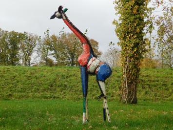 Giraffe ''Zawadi'' XL - 200 cm - Handgemaakt Metalen Kunstwerk