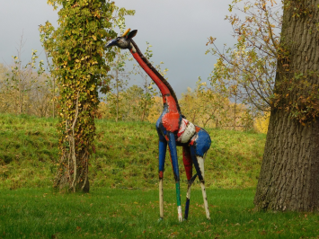 Giraffe ''Zawadi'' XL - 200 cm - Handgemaakt Metalen Kunstwerk