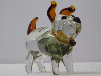 Glas Statue von Hund - 22 cm