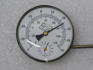 Kozijn Thermometer - Ø 10 cm - Rond