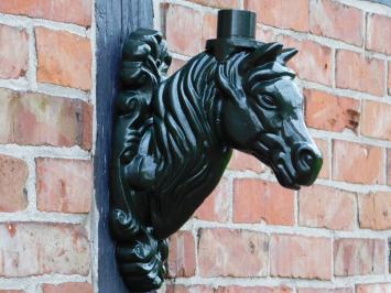 Wandarm Paardenhoofd voor Lamp - Alu - Groen