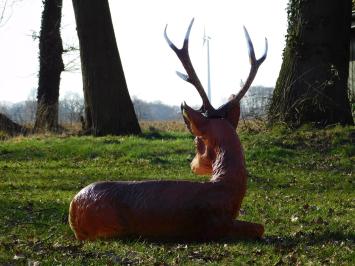 Statue Liegende Hirsche XL - 80 cm - Polystone