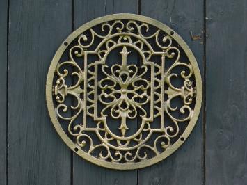 Round Mandala Grill - Gold Bronze - Cast iron