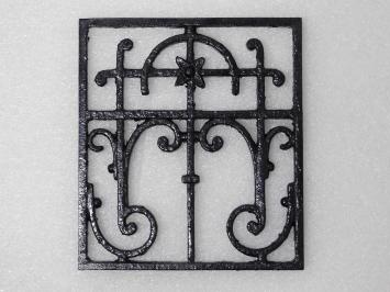 Ornamental Grid - Ornament - Black - Iron