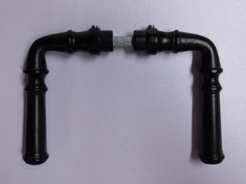 Set Door Handles - Black - Cast iron - 2 Handles