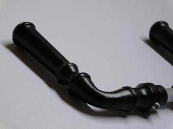 Set Door Handles - Black - Cast iron - 2 Handles