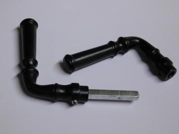 Set Door Handles - Black - Cast iron - 2 Handles